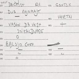 Eastern questionnaire, answ...