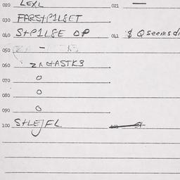 Eastern questionnaire, answ...