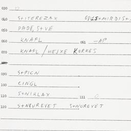 Eastern questionnaire, answ...