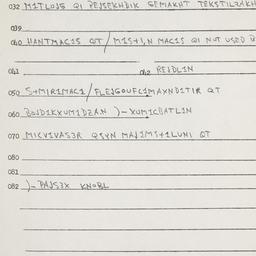 Eastern questionnaire, answ...