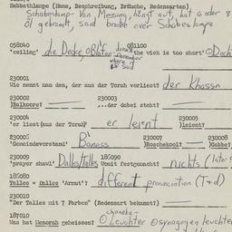 Western questionnaire, answ...