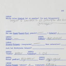 Western questionnaire, answ...