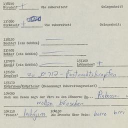 Western questionnaire, answ...