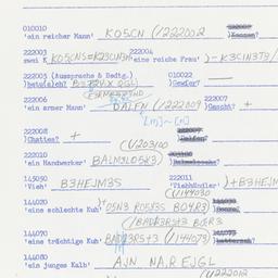 Western questionnaire, answ...