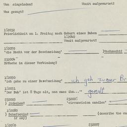Western questionnaire, answ...