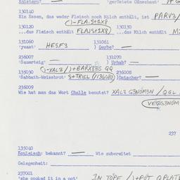 Western questionnaire, answ...