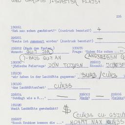 Western questionnaire, answ...