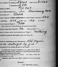 Carnegie Church Organs, Ben...