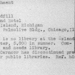 Carnegie Turn-Downs, Librar...