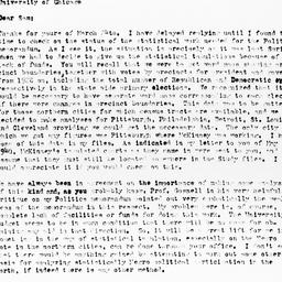 Letter from Ralph J. Bunche...