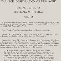 Board Meeting, 12/13/1932