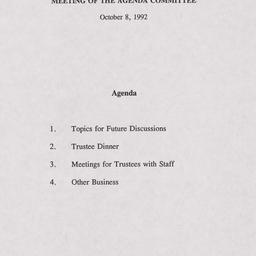 Agenda Committee