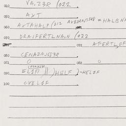 Eastern questionnaire, answ...