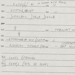 Eastern questionnaire, answ...