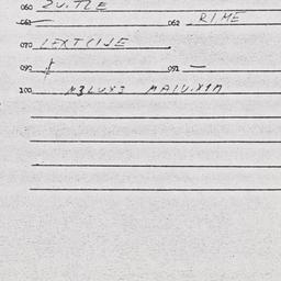 Eastern questionnaire, answ...