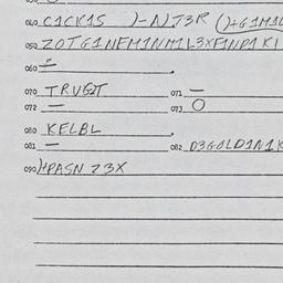 Eastern questionnaire, answ...