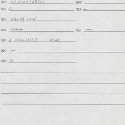 Eastern questionnaire, answ...