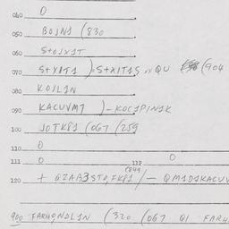Eastern questionnaire, answ...