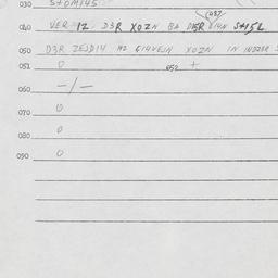 Eastern questionnaire, answ...