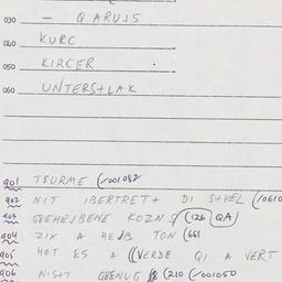 Eastern questionnaire, answ...