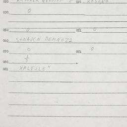 Eastern questionnaire, answ...