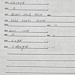 Eastern questionnaire, answ...