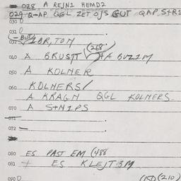 Eastern questionnaire, answ...