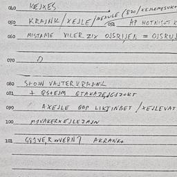 Eastern questionnaire, answ...