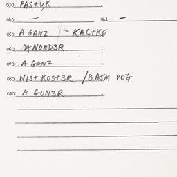 Eastern questionnaire, answ...