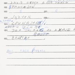 Eastern questionnaire, answ...