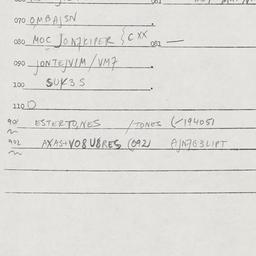 Eastern questionnaire, answ...