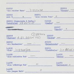 Western questionnaire, answ...