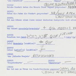 Western questionnaire, answ...