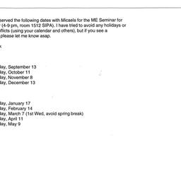 Correspondence, 2001-05-05....