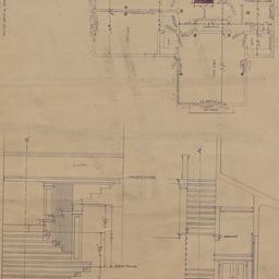 Second floor plan, stair se...