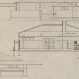 Working drawing #4: East, w...