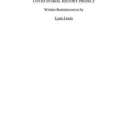COVID-19 pandemic chronicle...
