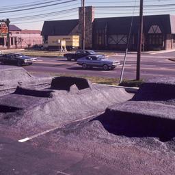 Submerged cars.