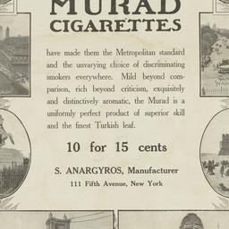 Murad cigarettes 10 for 15 ...