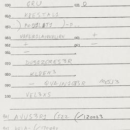 Eastern questionnaire, answ...