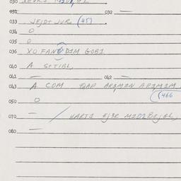 Eastern questionnaire, answ...