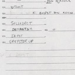 Eastern questionnaire, answ...