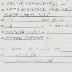 Eastern questionnaire, answ...