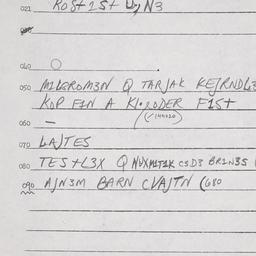 Eastern questionnaire, answ...