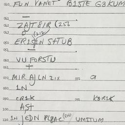 Eastern questionnaire, answ...
