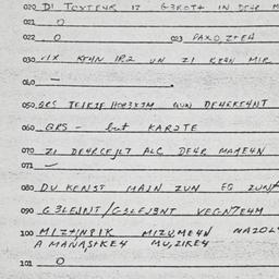 Eastern questionnaire, answ...
