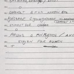 Eastern questionnaire, answ...