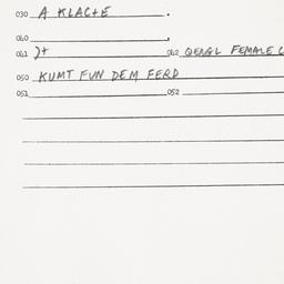 Eastern questionnaire, answ...