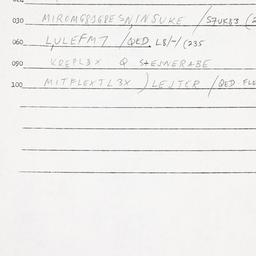 Eastern questionnaire, answ...
