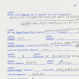 Western questionnaire, answ...